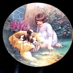 Hamilton collection A Basket Full collectible plate